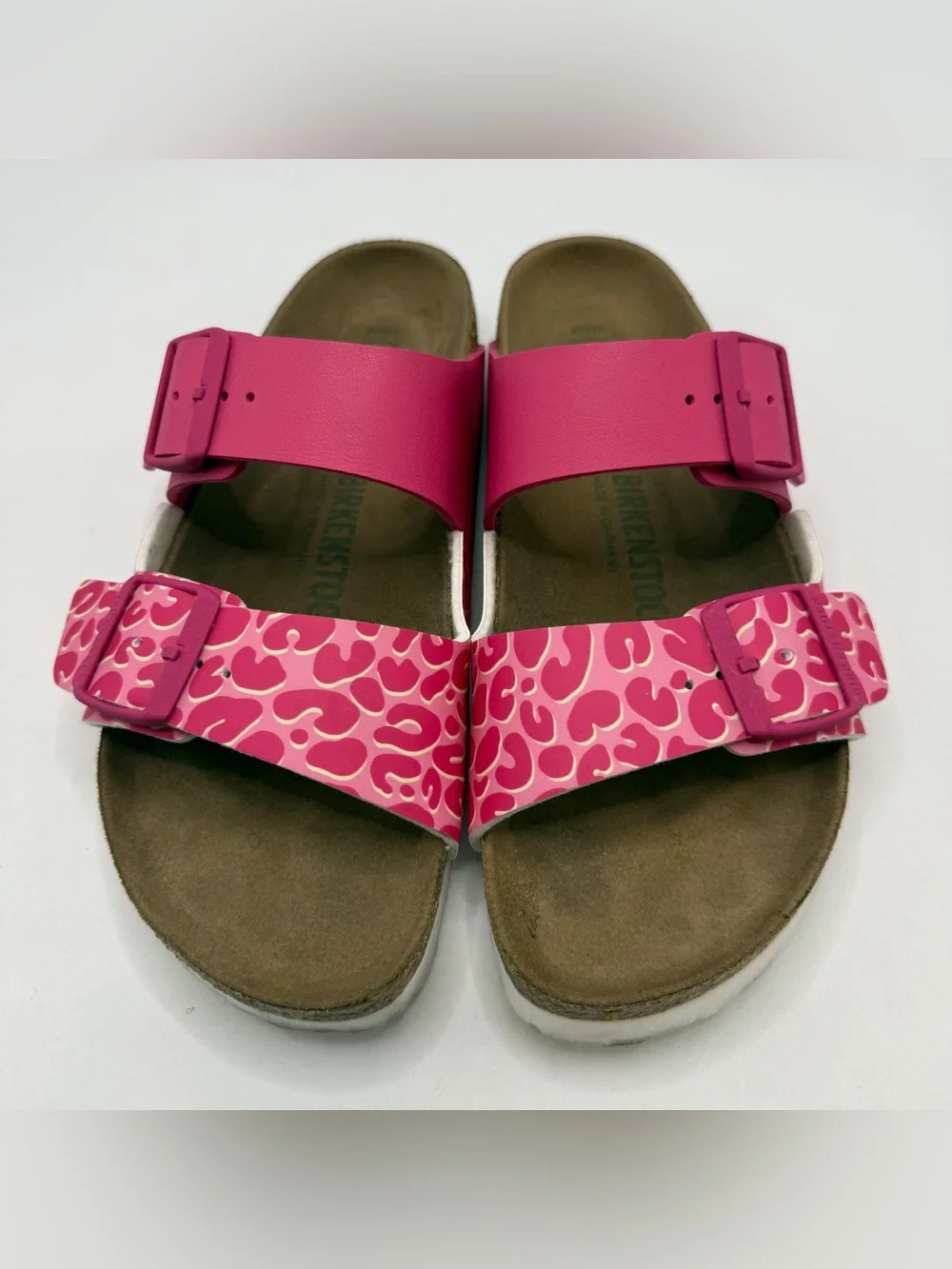 Birkenstock Arizona Vegan Pink Pattern Sandals Women’s EU39 - US8 - Picture 3 of 8